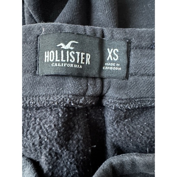 HOLLISTER Men's Black Drawstring‎  Sweatshorts with Branded Pockets; Size xS - Picture 4 of 4